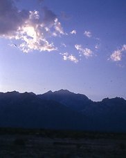 Sunset over El Picacho del Diablo, Baja