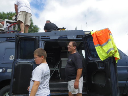 working on the club van that was got from WABC  in NY 