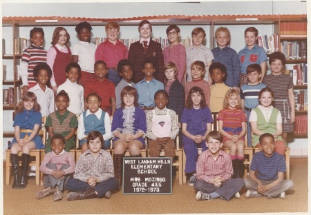 Mrs. Mozingo's 4th/5th grade class, 1972-73