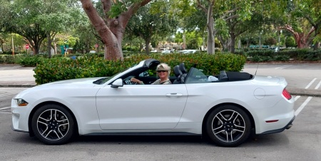 Convertible mustang Bday in the keyes