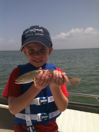 Zachs first trout..