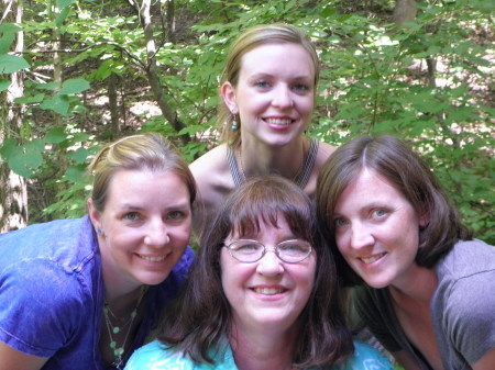 Cheryl with daughters, Rachel, Sarah, & Emily