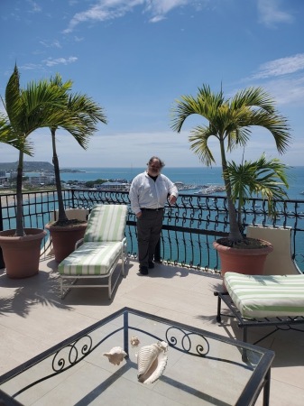 Our front porch in Salinas, Ecuador