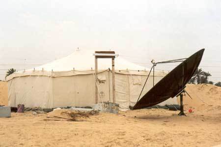 Tent and Satellite at Khobar