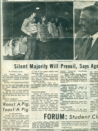 Oct. 1970 U' of DE Review : Agnew's Visit