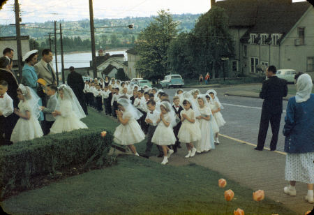 Francis Johnston's album, St Peters School Confirmation 1960