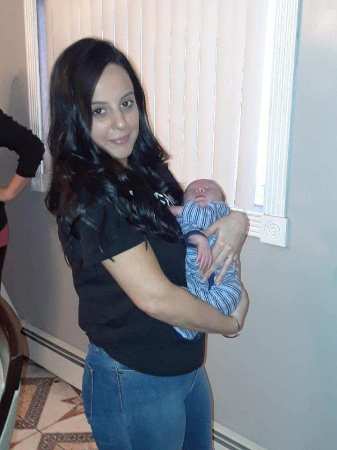 Aunt Kim with baby Nicky 