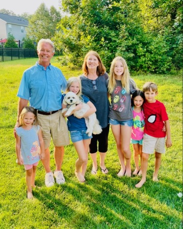 Paula-Jim Gallagher + 5 grandkids......