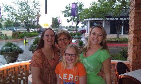 My 2 daughters & my oldest granddaughter with me
