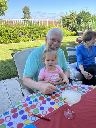 Dan with granddaughter Eva.