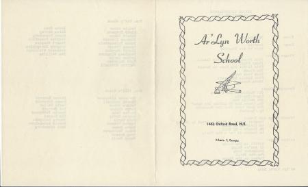 Ar&#39;lyn Worth School 1963