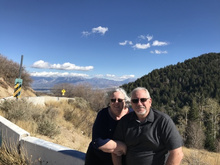 Me and Debbie in Utah mountains 