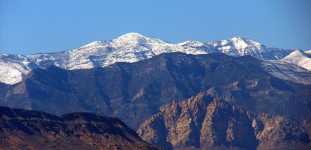 Snow on the moutains