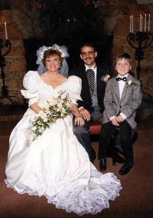 1991 Wedding -- Ken & Emily with Zach
