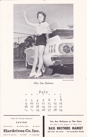 1961 Jr. Civilan Club Calendar