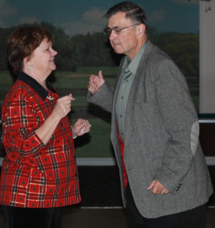 Martha and me at a gun club Christmas party