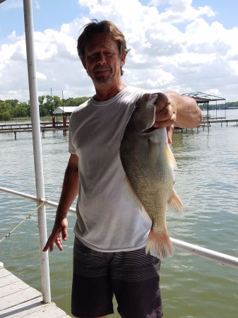 Fishing off the dock