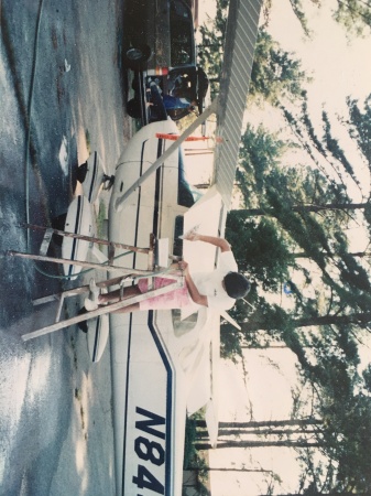 Washing my airplane 