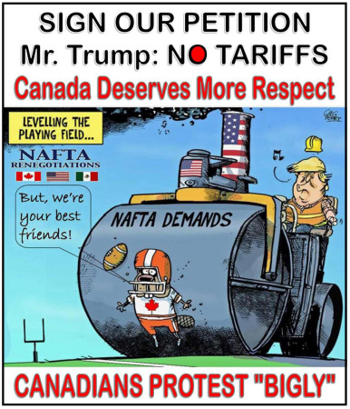 US Tariff protest campaign