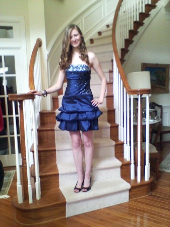 Erin prom night, April 27, 2012