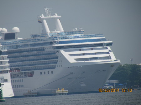Coral Princess docked in Cartagena, Colombia