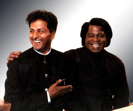 On set with the King of Soul-James Brown ‘97