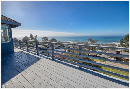 Cambria CA View of the Ocean from the deck