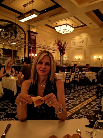 Jana my wife at Bouchon in the Venetian.
