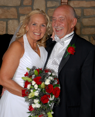 Karen and I at our wedding in June 2013.