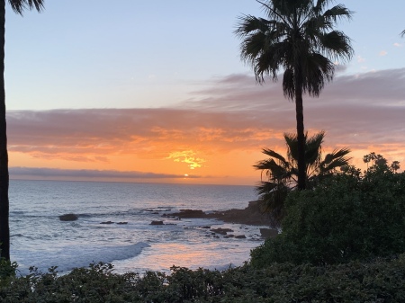 Sunset in. Laguna Beach where I live