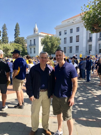 Cal Football 2018 with oldest son Jason