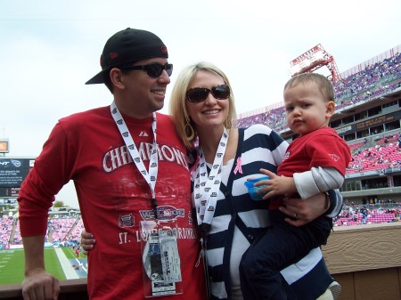 Some of the family at the Titians Game