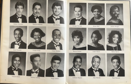 Angel Sanchez's album, 1988 yearbook