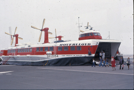 Hovercraft at Calais, France to cross channel 