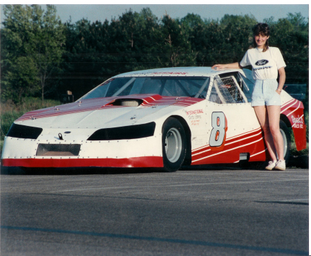 Joyce Carey and our #8 Mustang