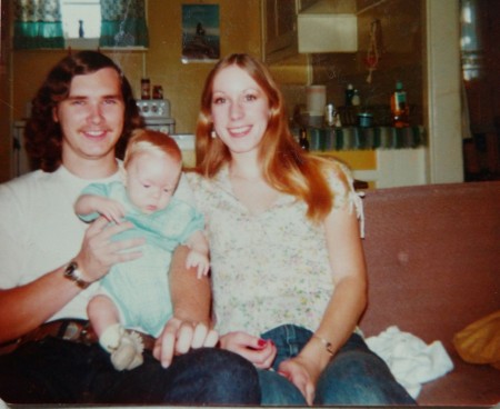 Paula, Gabe & Myself In 1977.