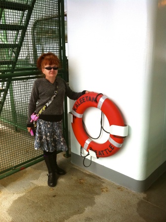Sandy on the Kaleetan ferry.