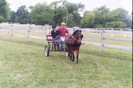 Me and my daughter in junior driving class 