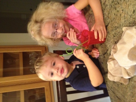 Grandchildren Addison and RIley