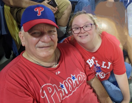 Me and Daughter Mary at July 2023 Game 