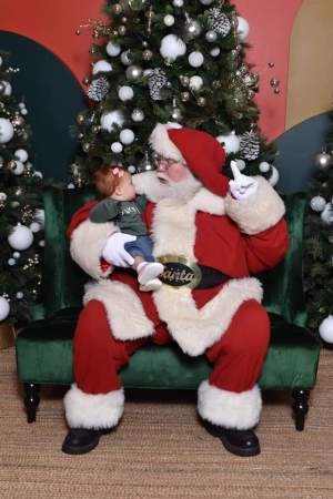 Odette Cherie's first Santa visit.  2022