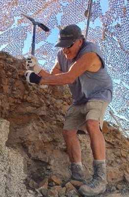 Brother Bob hunting dino bones in Montana 2018