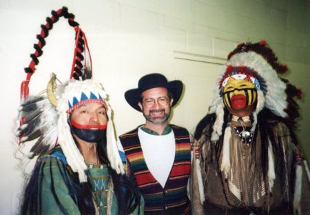 On the Movie set of "The Buffalo Girls." 