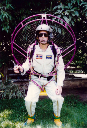 Paramotoring in Bangkok in 2000