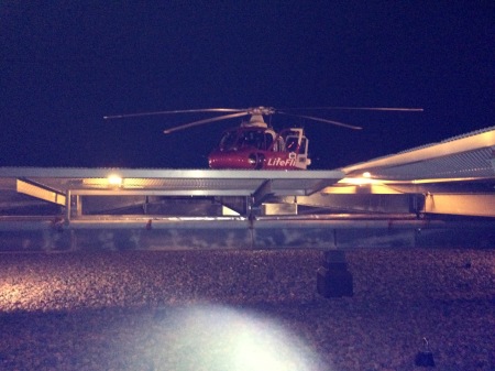 QE2 Hospital Helipad on any given night. 