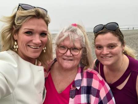 My girls and I at the beach.