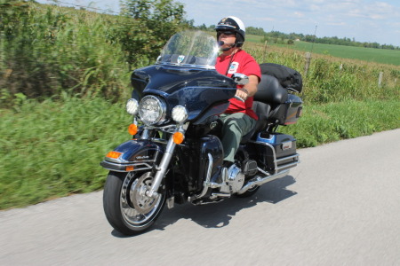 Bobby on his Harley