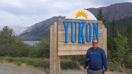 Crossing into Yukon from Alaska
