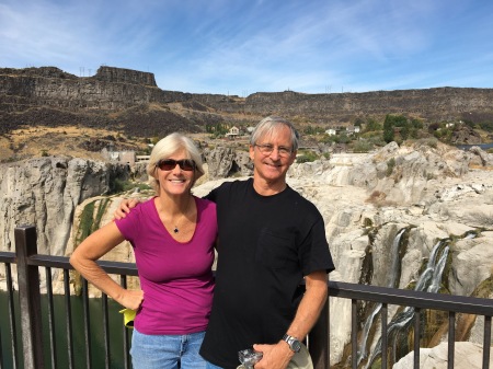 Bob w/ sister Jeanne at Shoshone Falls, 2016