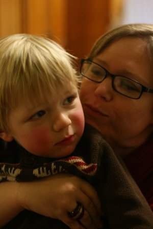 Suzanne and our youngest gradchild.